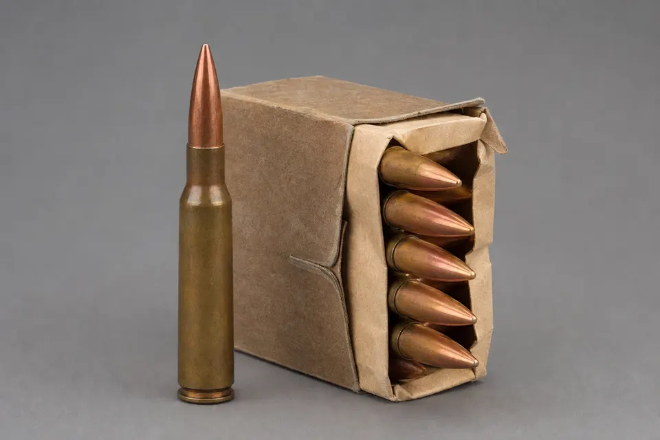 7.62×54mmR 枪弹 · 正面