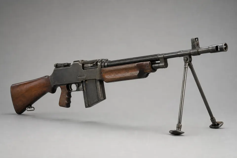 BAR M1918A2 自动步枪 · 正面