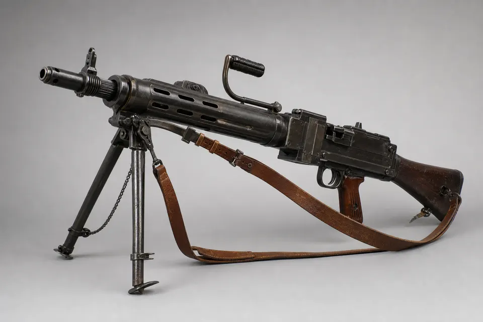 沙泰勒罗 M24/29 轻机枪 · 正面