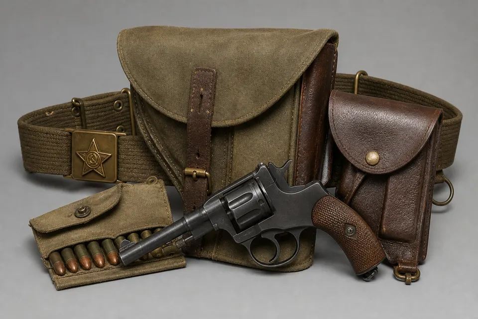 纳甘 M1895 左轮 · 正面
