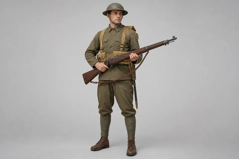 M1917 恩菲尔德步枪 · 正面