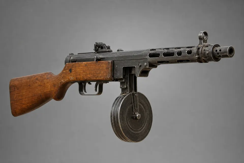 PPD-40 冲锋枪 · 正面